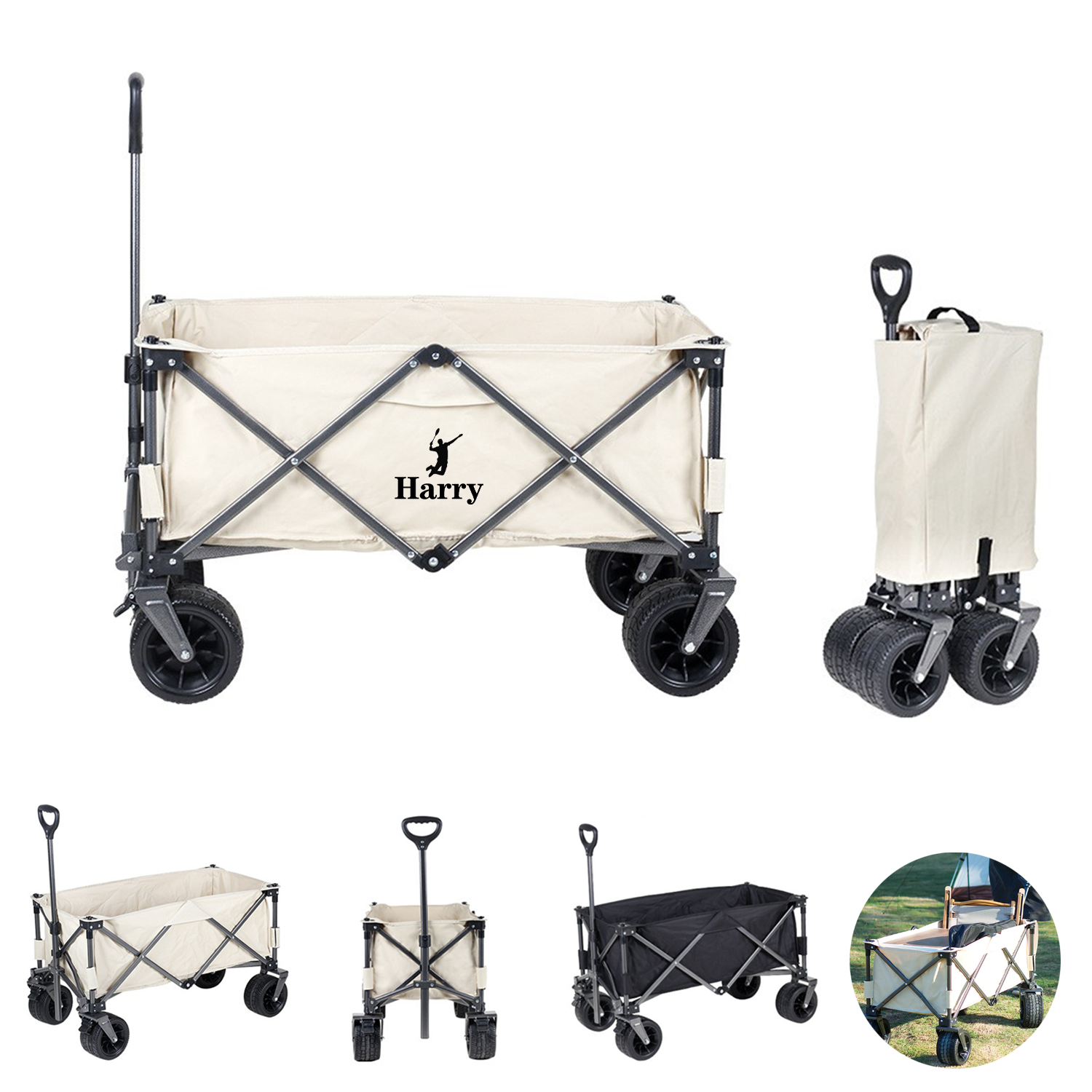 Heavy Duty Outdoor Camping Collapsible Folding Wagon 2