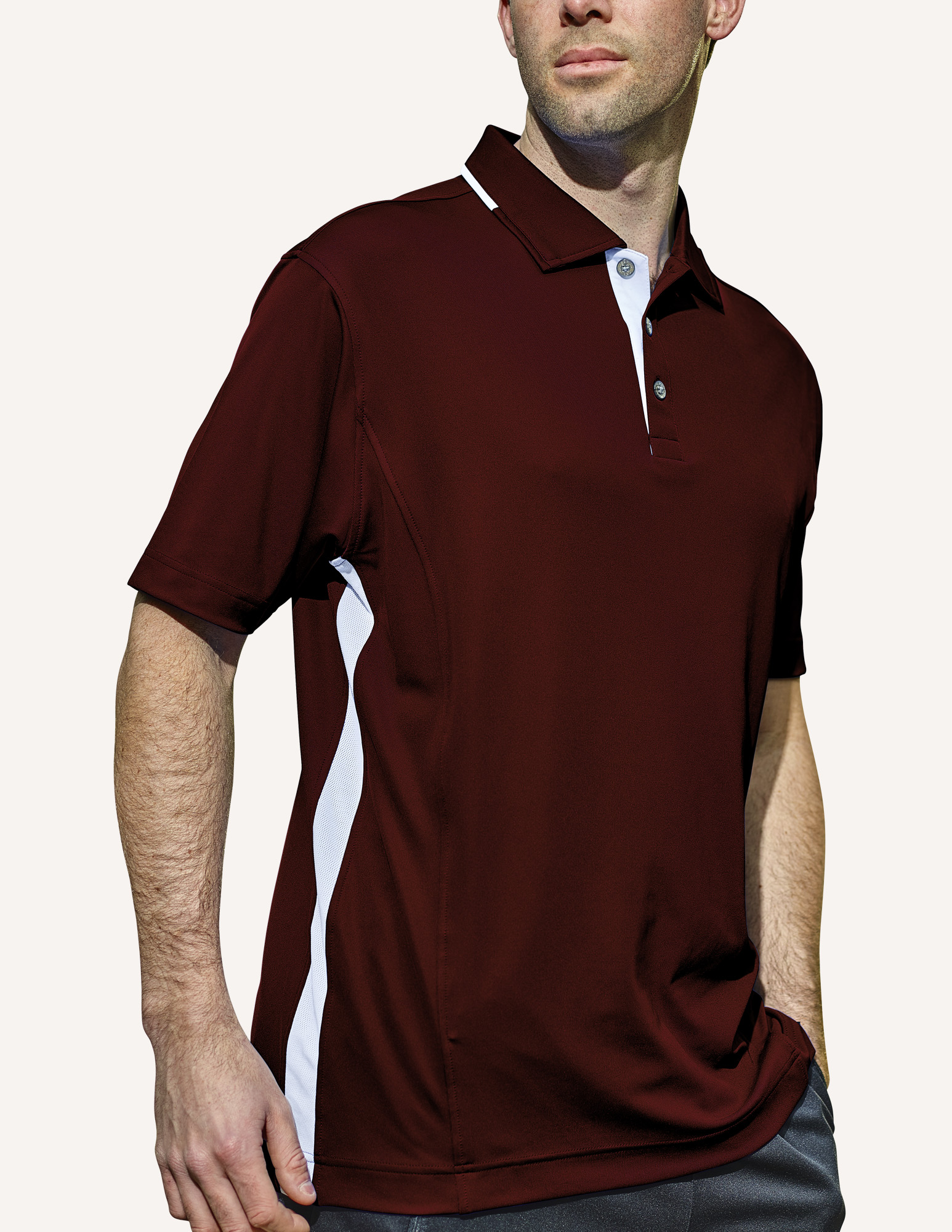 Men's Vanguard Hybrid Interlock Knit Polo Shirt 1