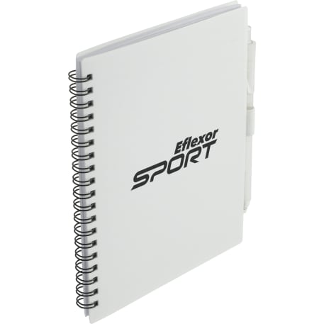 FSC® Recycled 5.5” x 7” Spiral Notebook w/ RPET Pe 57