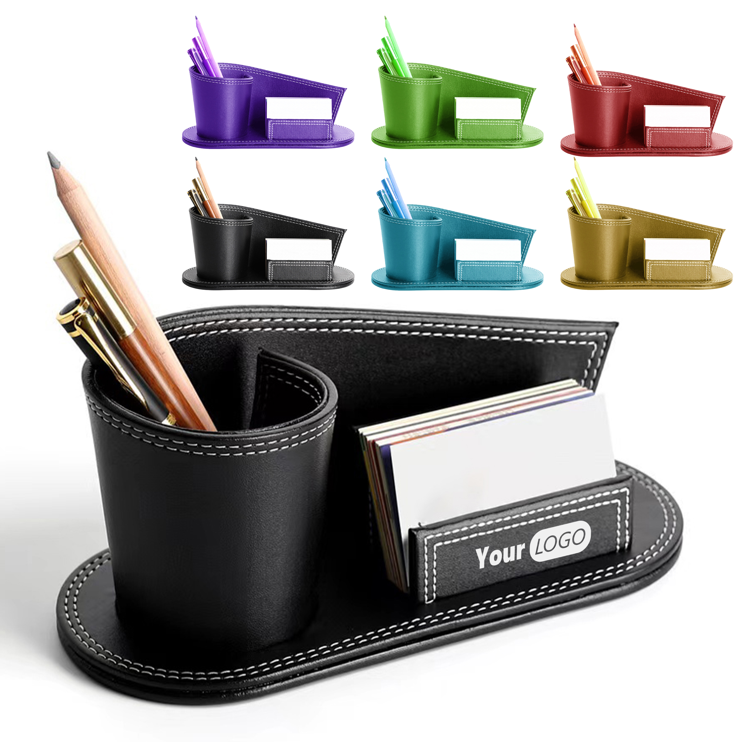 Pu Leather Elegant Desk Organizer 2