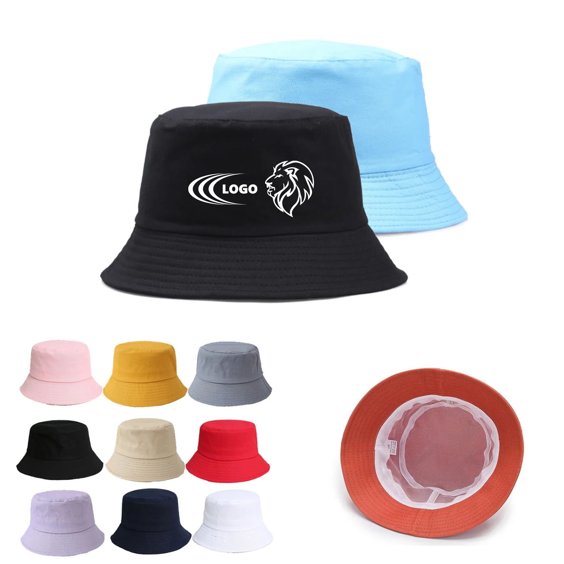 Unisex Cotton Bucket Sun Hat