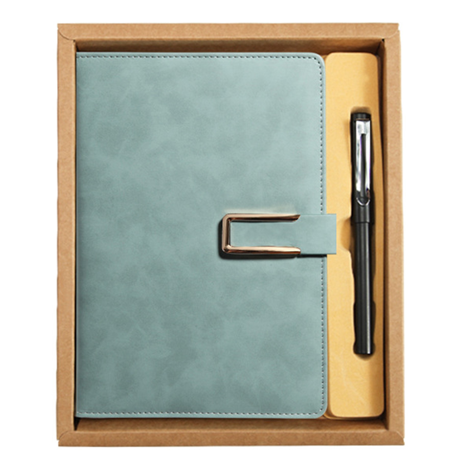 Leather Notebook W/ Ballpoint Pen Set 2