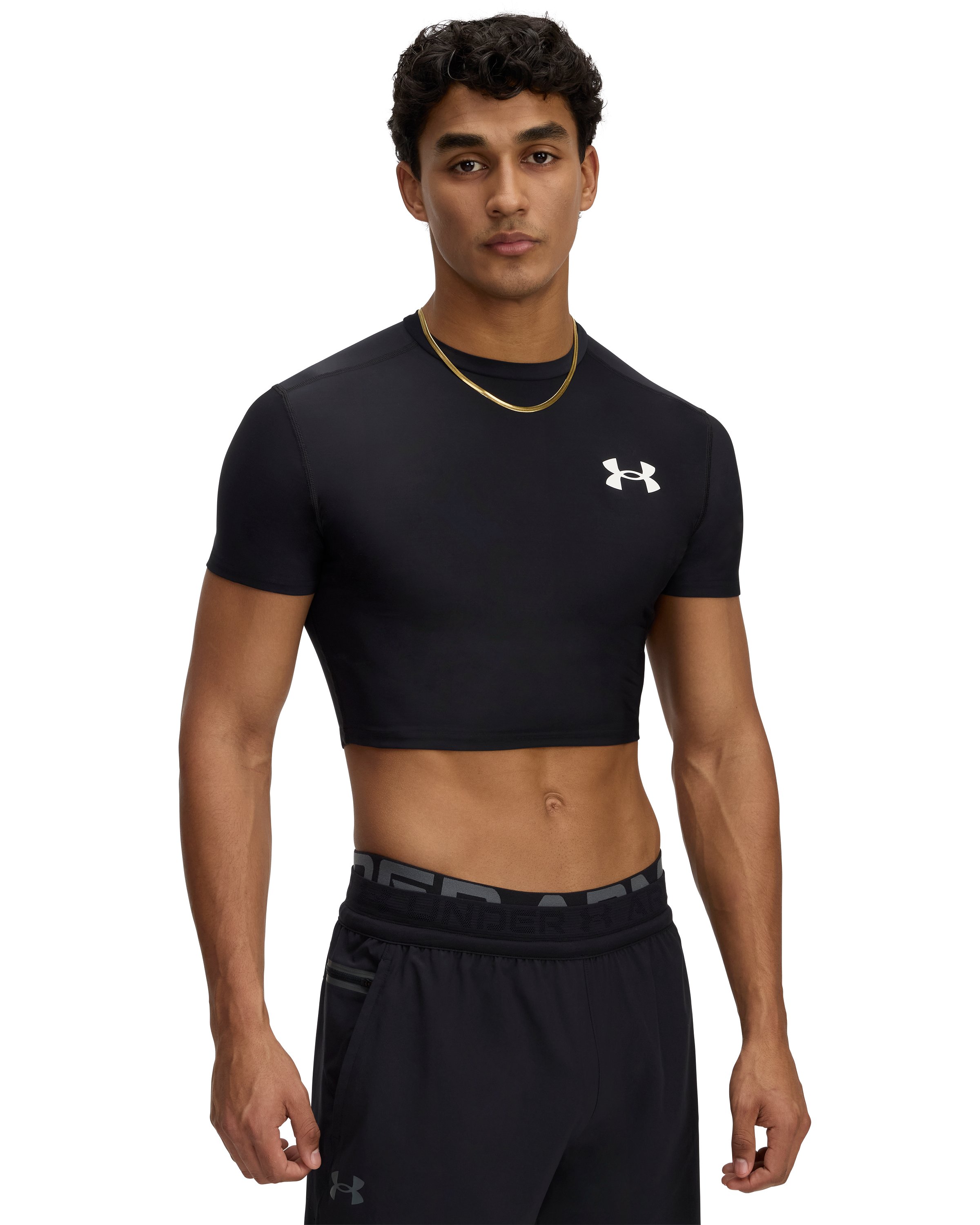 HeatGear OG Compression Men's Crop Short Sleeve 3