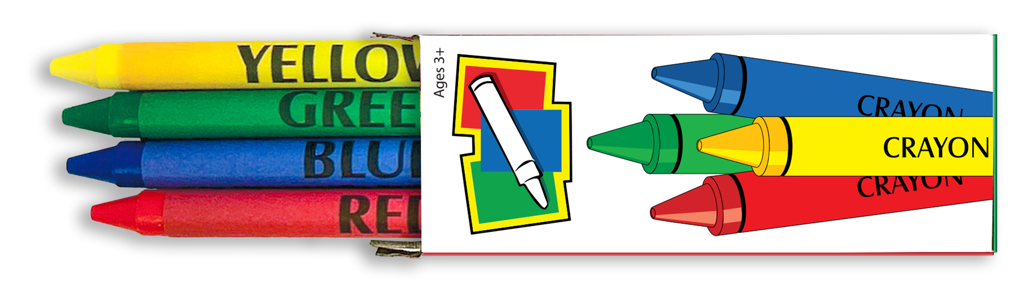 CRAYONS - 4-Pack Box of Children's Crayons 2