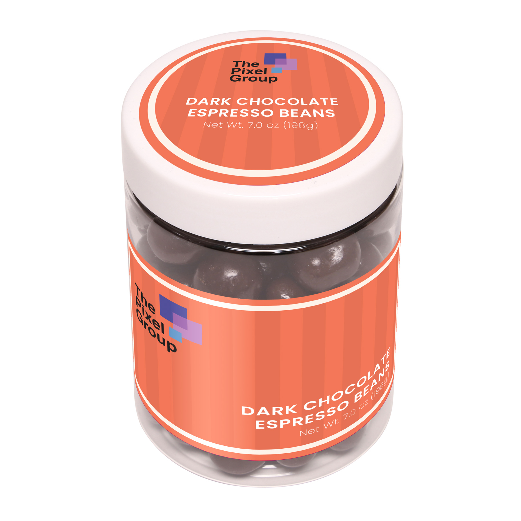 Dark Chocolate Espresso Beans : Large Jar 3