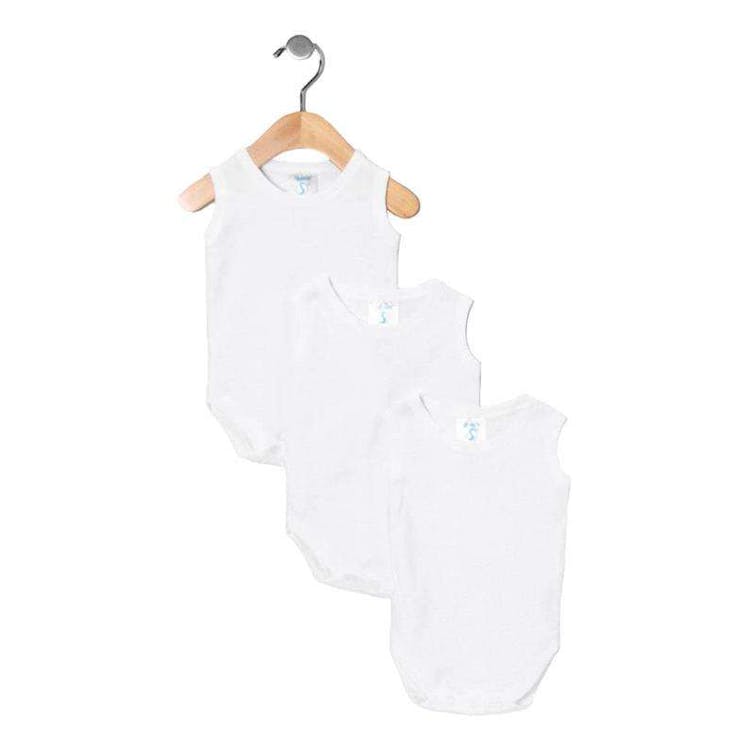 Sleeveless Bodysuits - 3 Pack Newborn 1