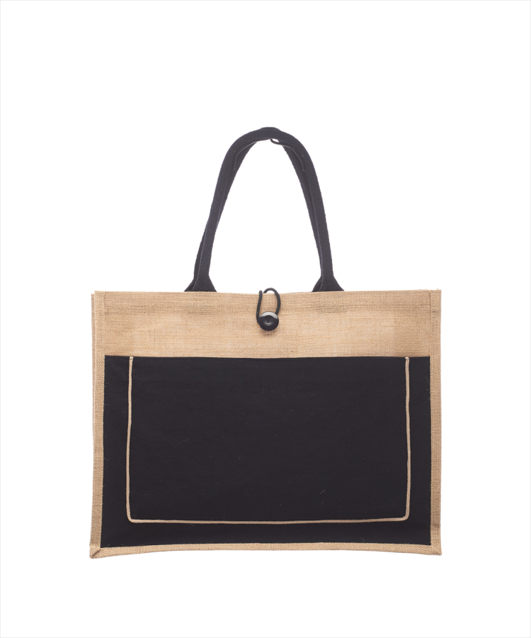 Union Printed - Cotton Pocket Jute Tote Bags, custom tote bag with logo imprint 6