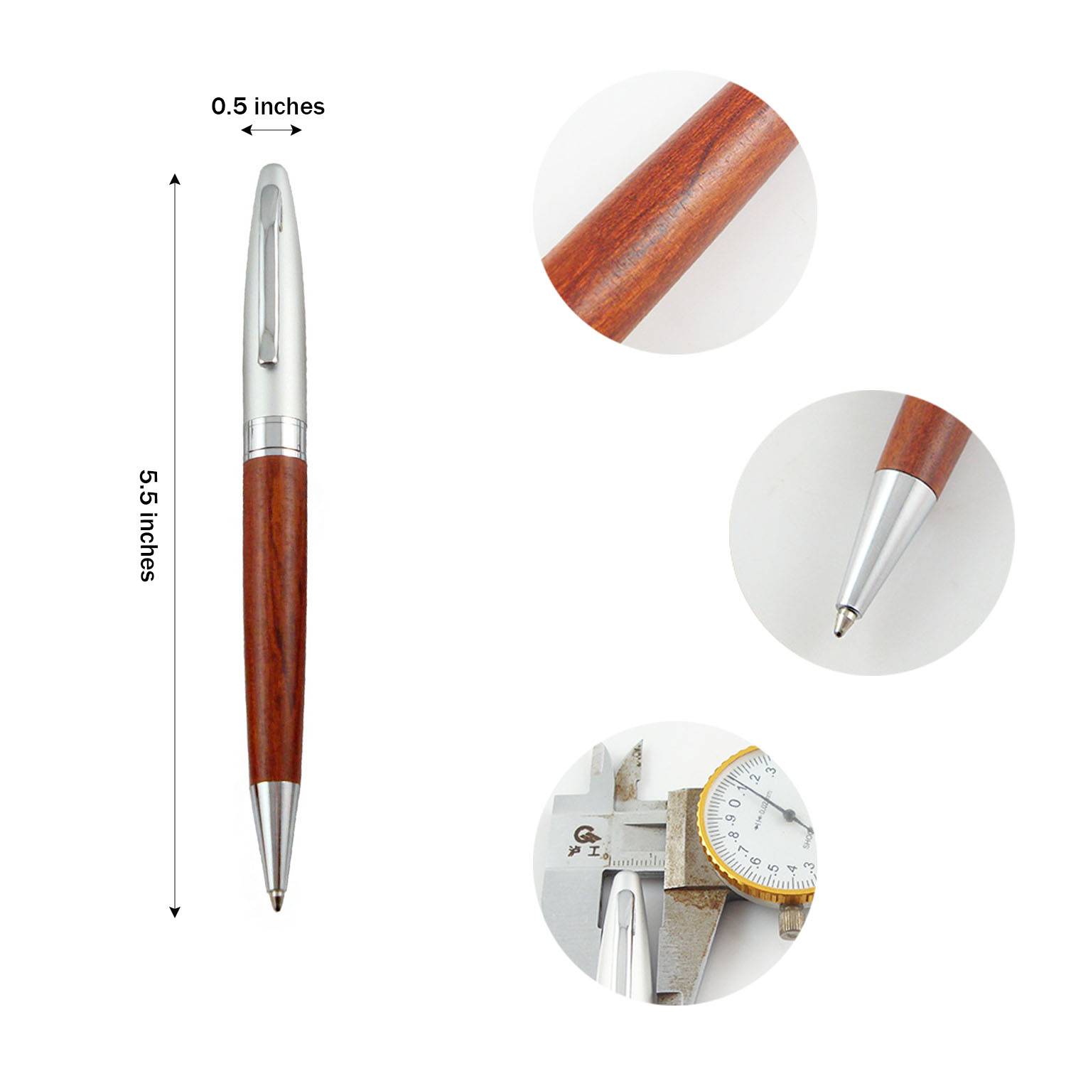 Metal-Wood Ballpoint Pen 4