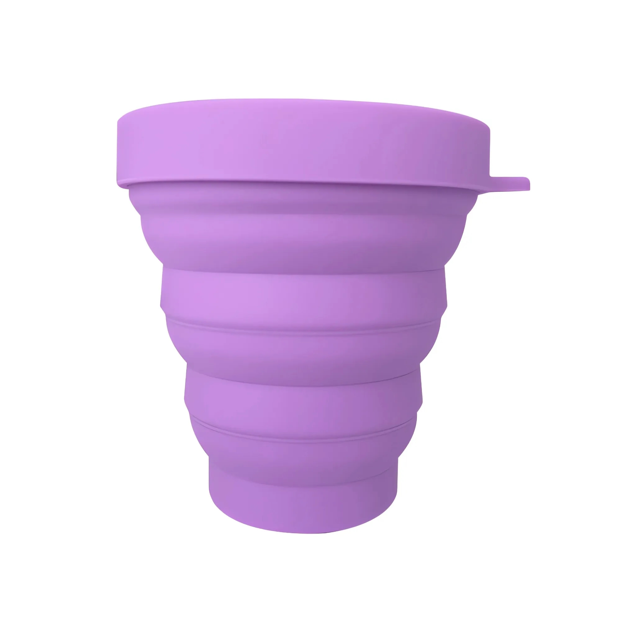 6.8oz Portable Collapsible Silicone Water Cup MOQ 100PCS 2
