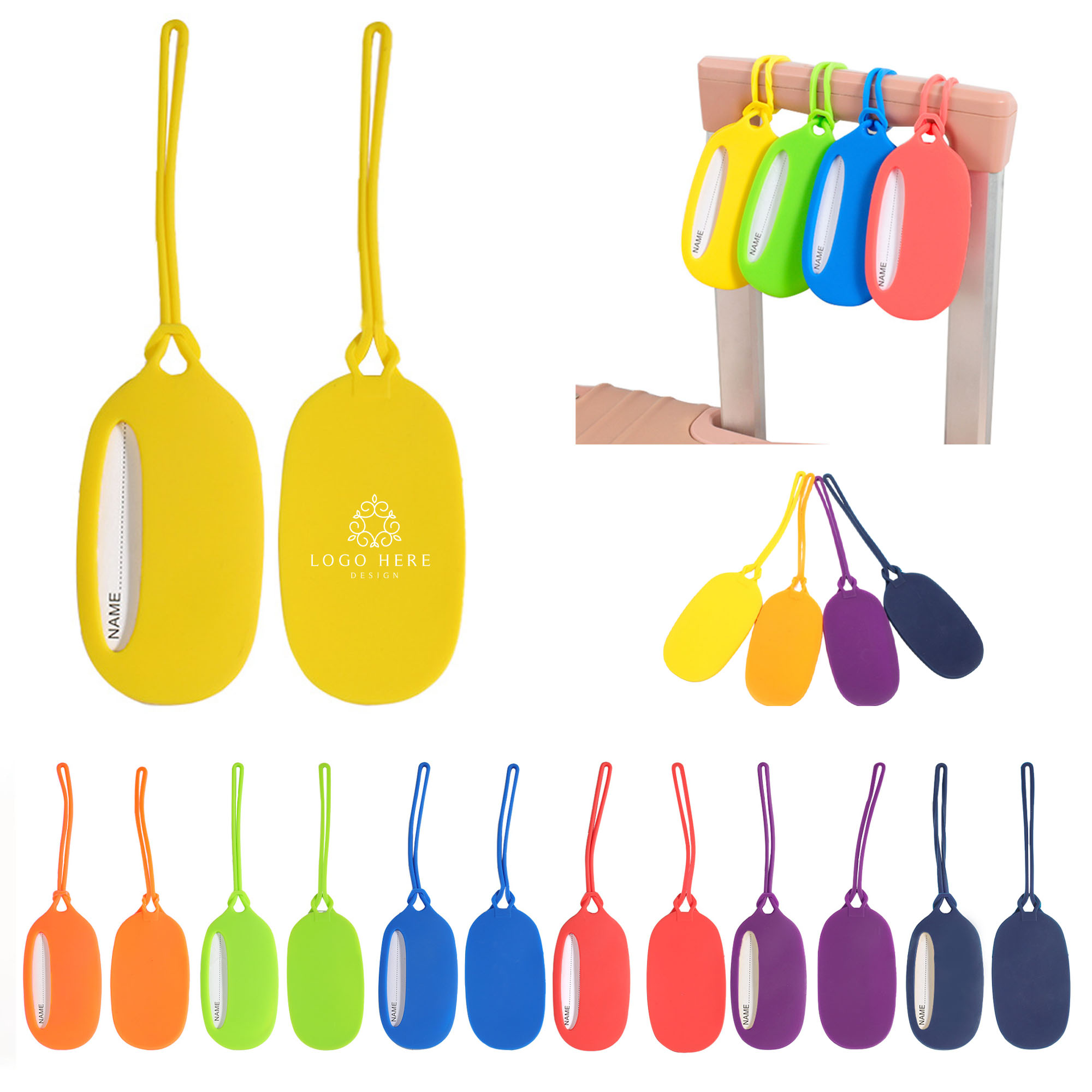 Waterproof Luggage Tags With Lanyard 1