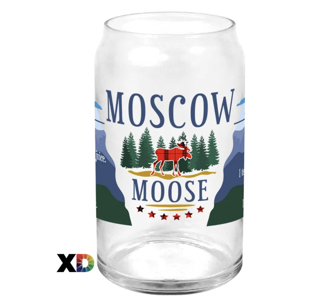 16 Oz. Clear Glass Can