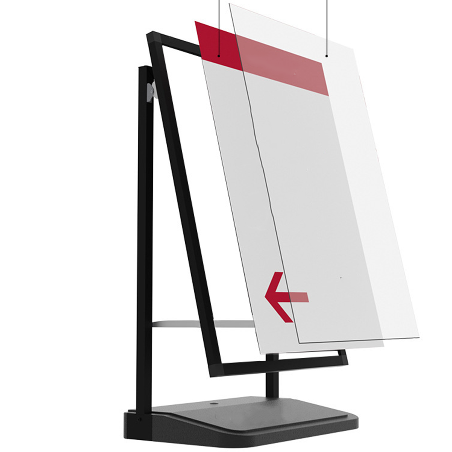 Stand Forecourt Sign Windproof 1