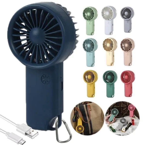 Portable Handheld Mini Fan with Carabiner 5