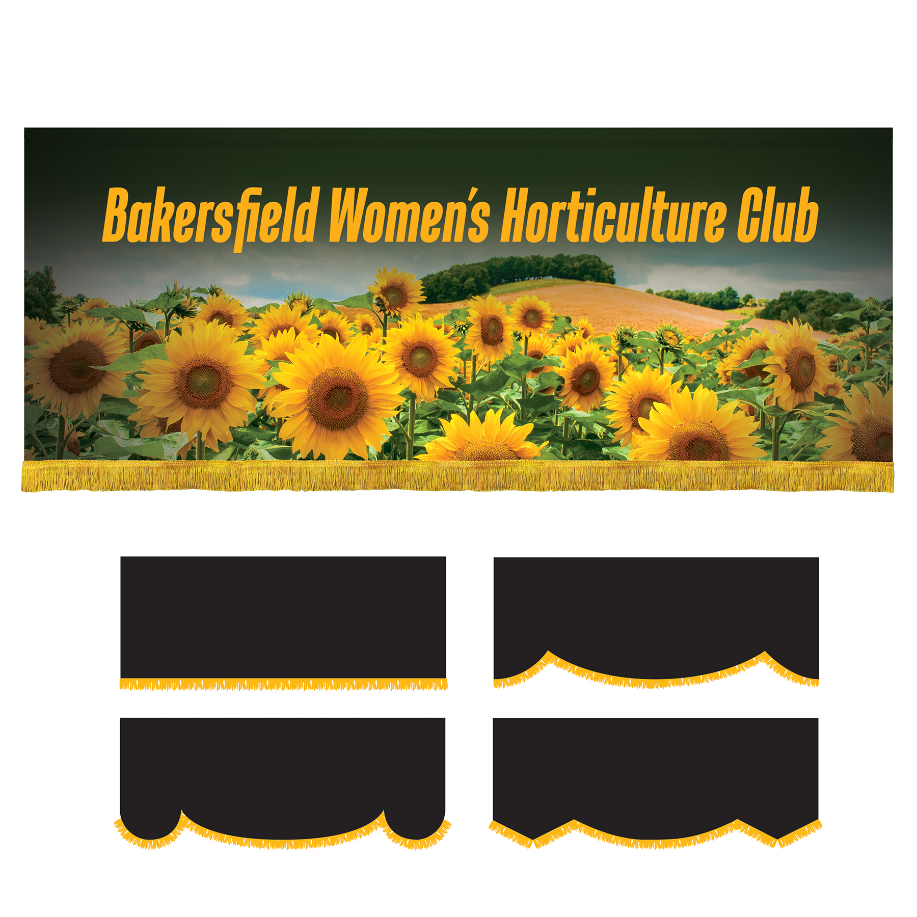 3' x 8' Parade Lead Banner with Fringe 2