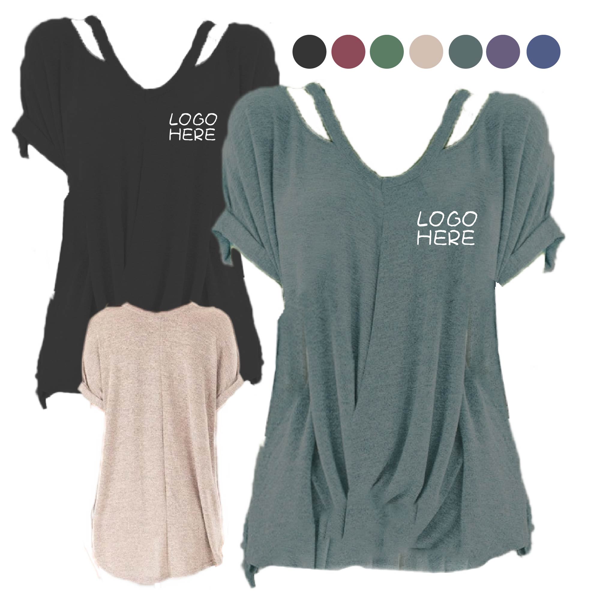 Short Sleeve Tops Fashion Casual Tees 1