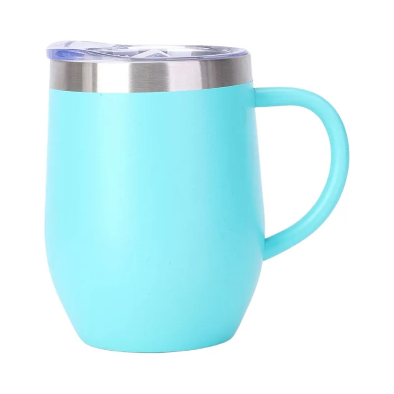 12Oz Stainless Steel Insulated Coffee Mug With Handle 6