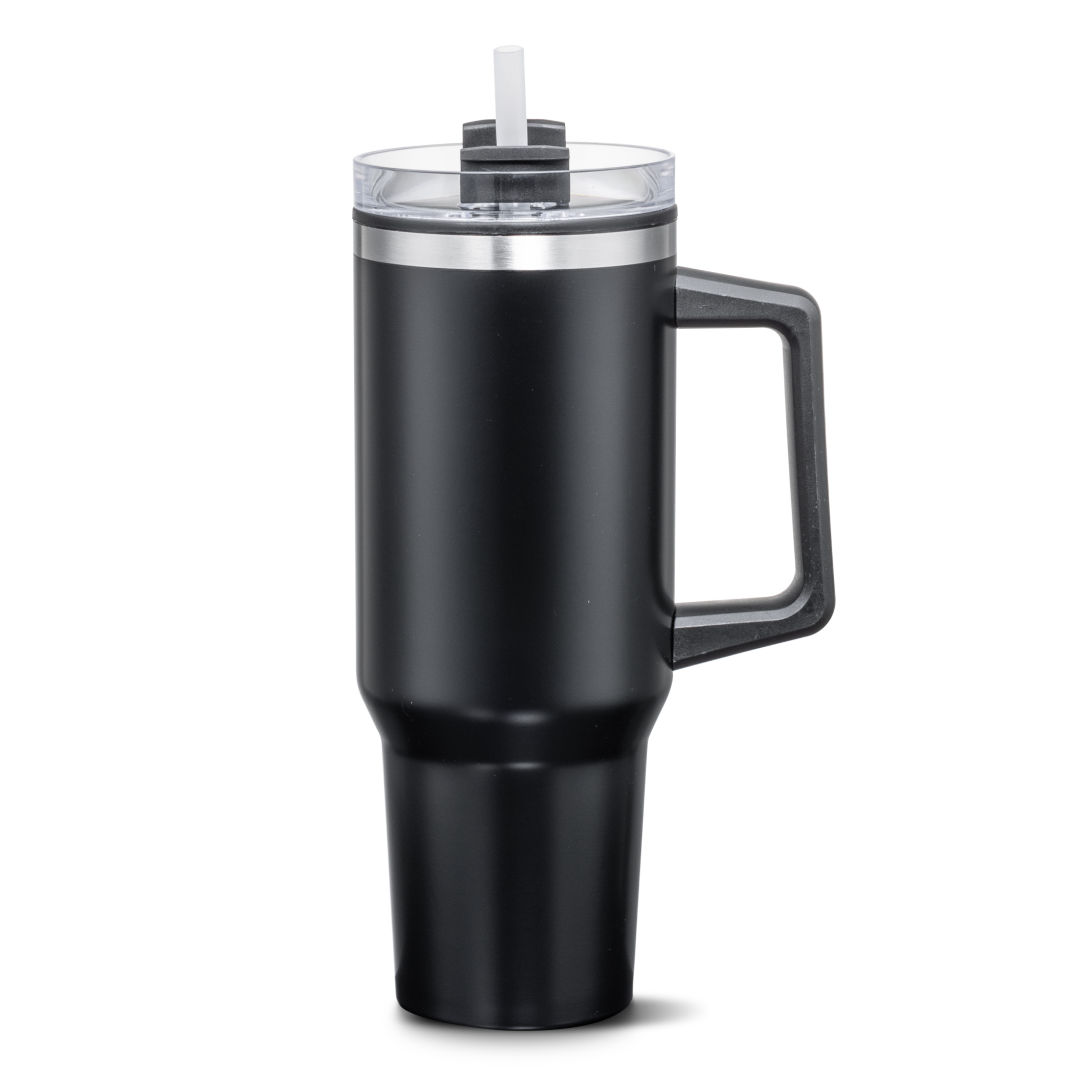 Benidorm Handle Travel Mug w/Straw - 40oz 1