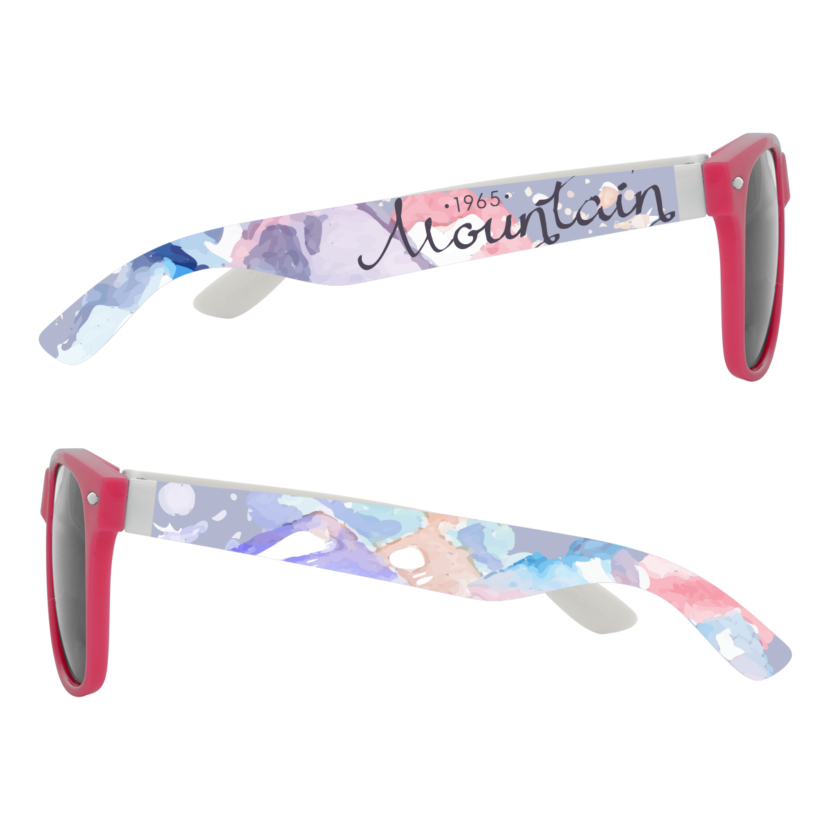 Full Color Colorblock Malibu Sunglasses 46