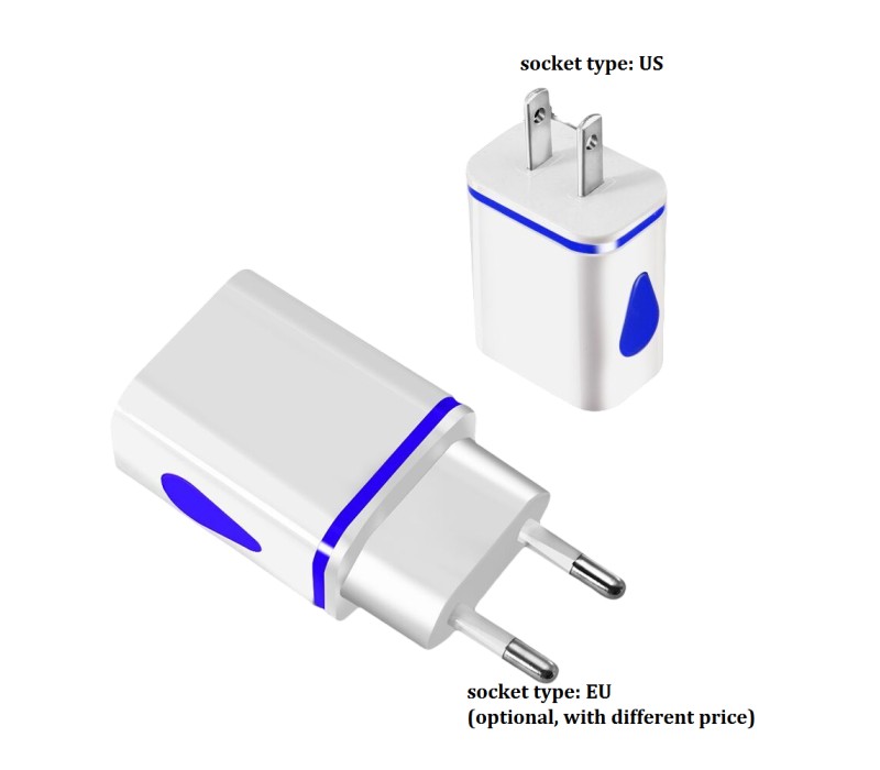 Colorful Dual Port USB Wall Plug Charger 6
