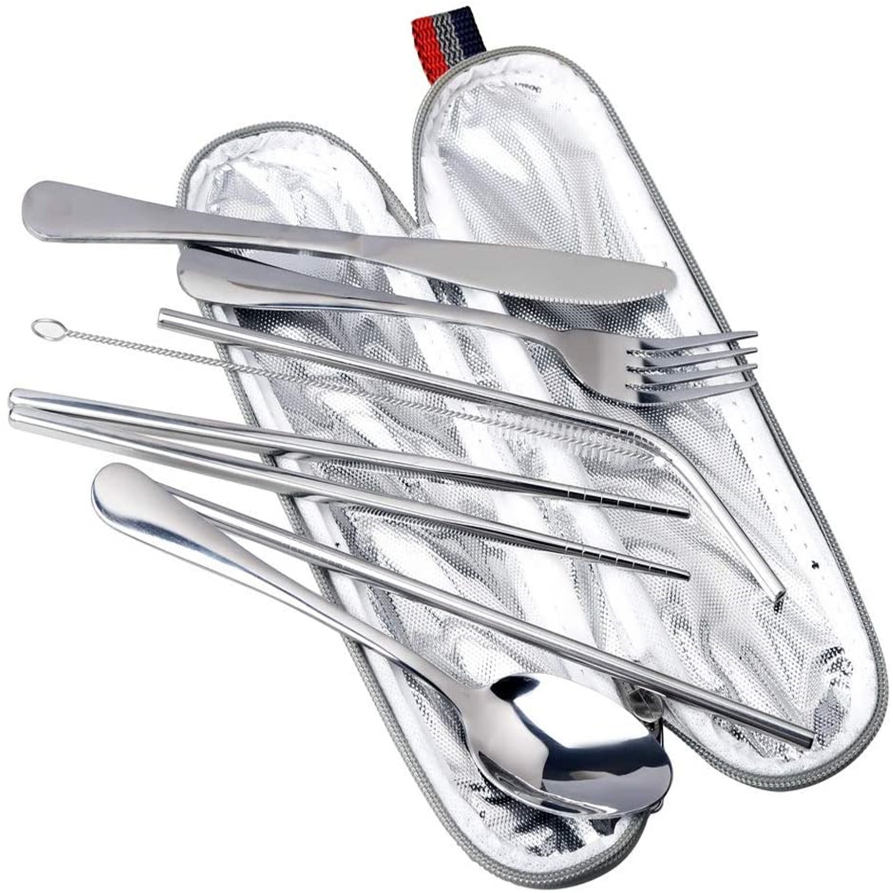 7 Piece Outdoor Tableware Reusable Utensils Set 11