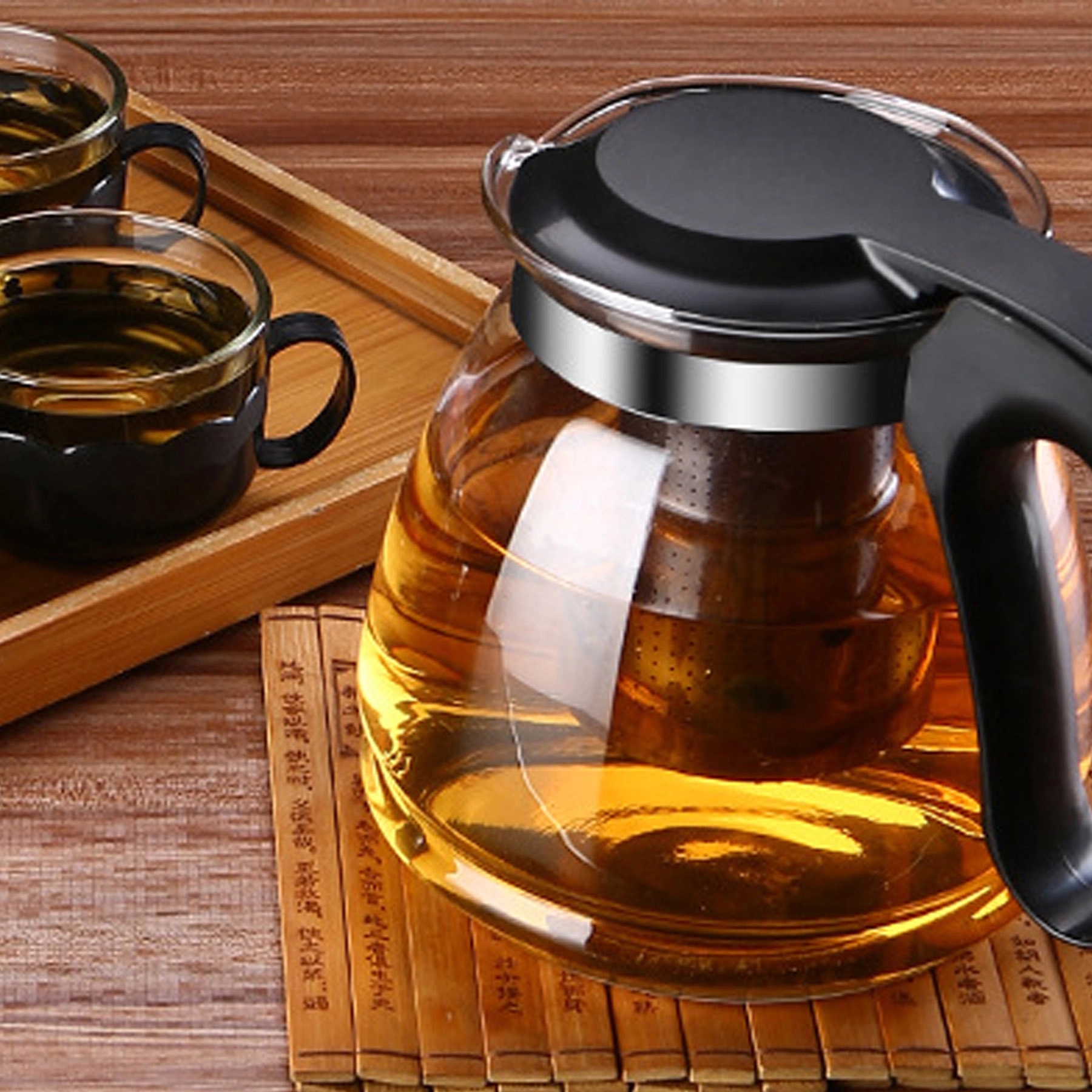 High Heat Resistance Glass Teapot With Filter 8