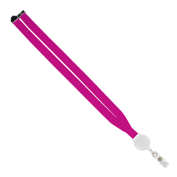 IMPORT 3/4" Polyester Lanyard with Retractable Badge Reel and IPH7 back of neck convenience release. 169