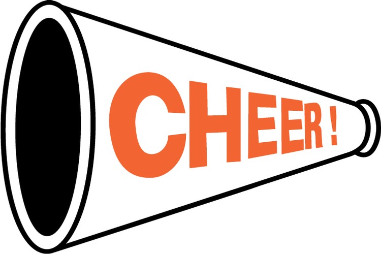 Custom Cheerleading 4.4" x 6.0" Megaphone Car Magnet 1
