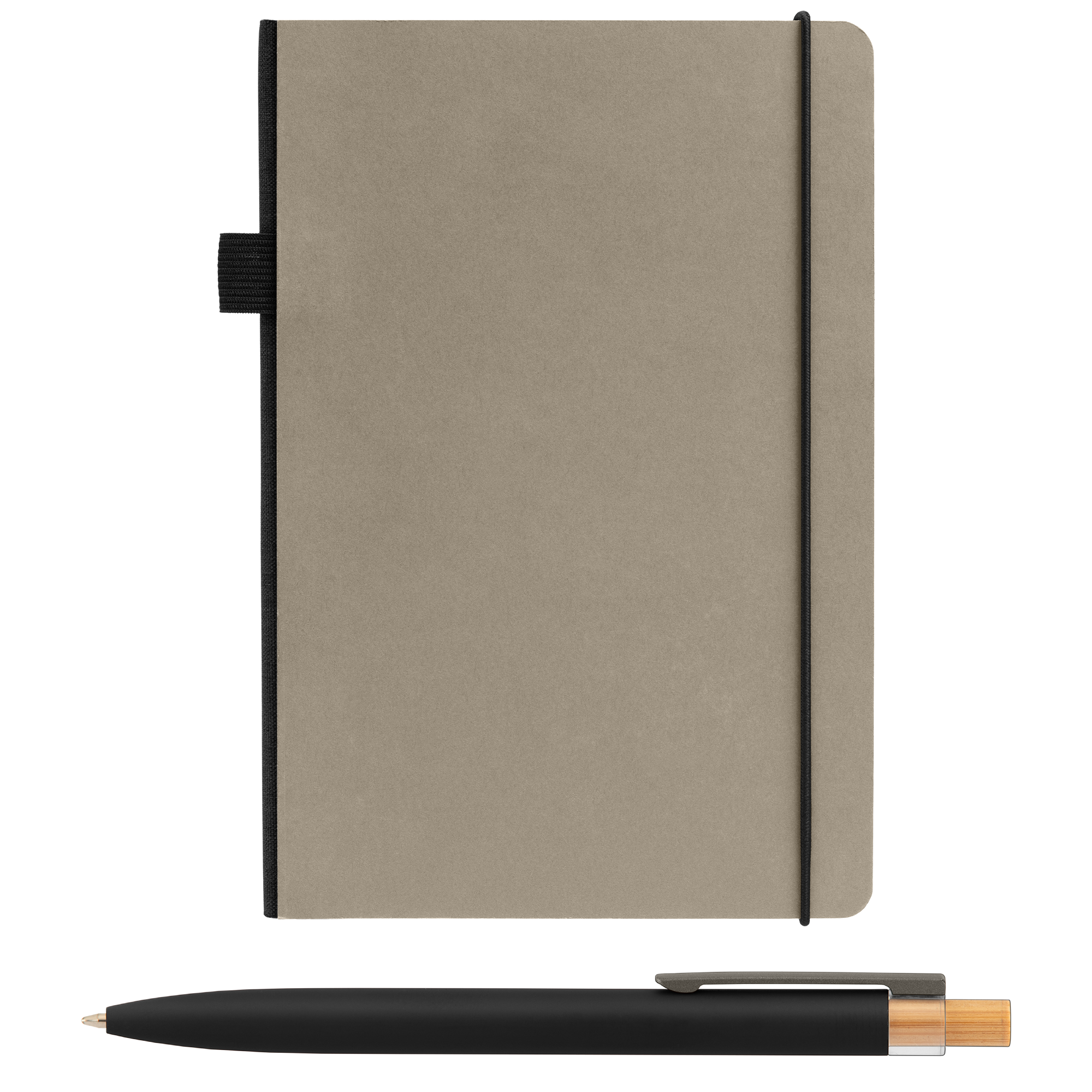 Recycled Kraft Paper Cover Journal & Pen Set - A5 5.9" x 8.3" 12