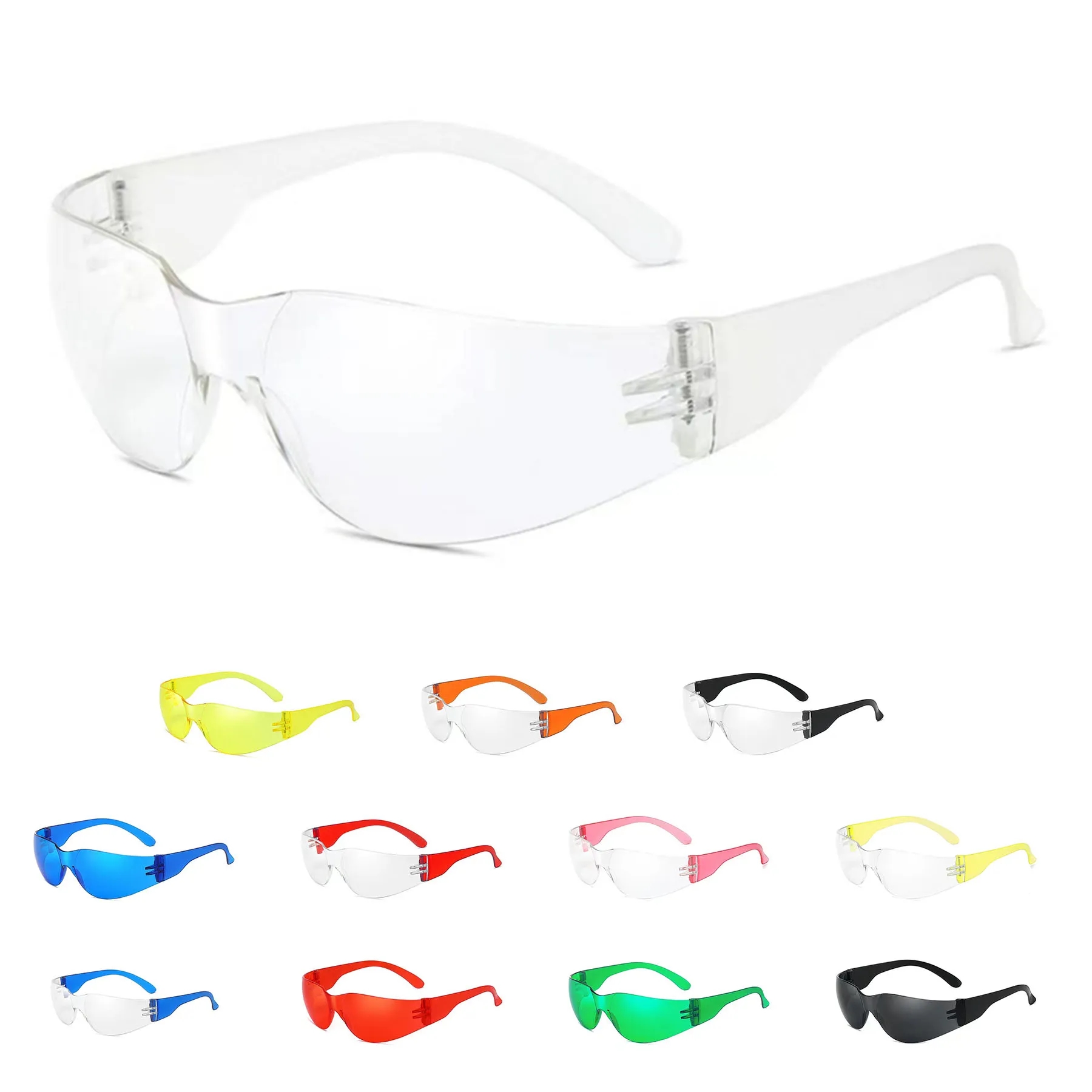 Clear Safety Glasses with Scratch Impact Resistant 1