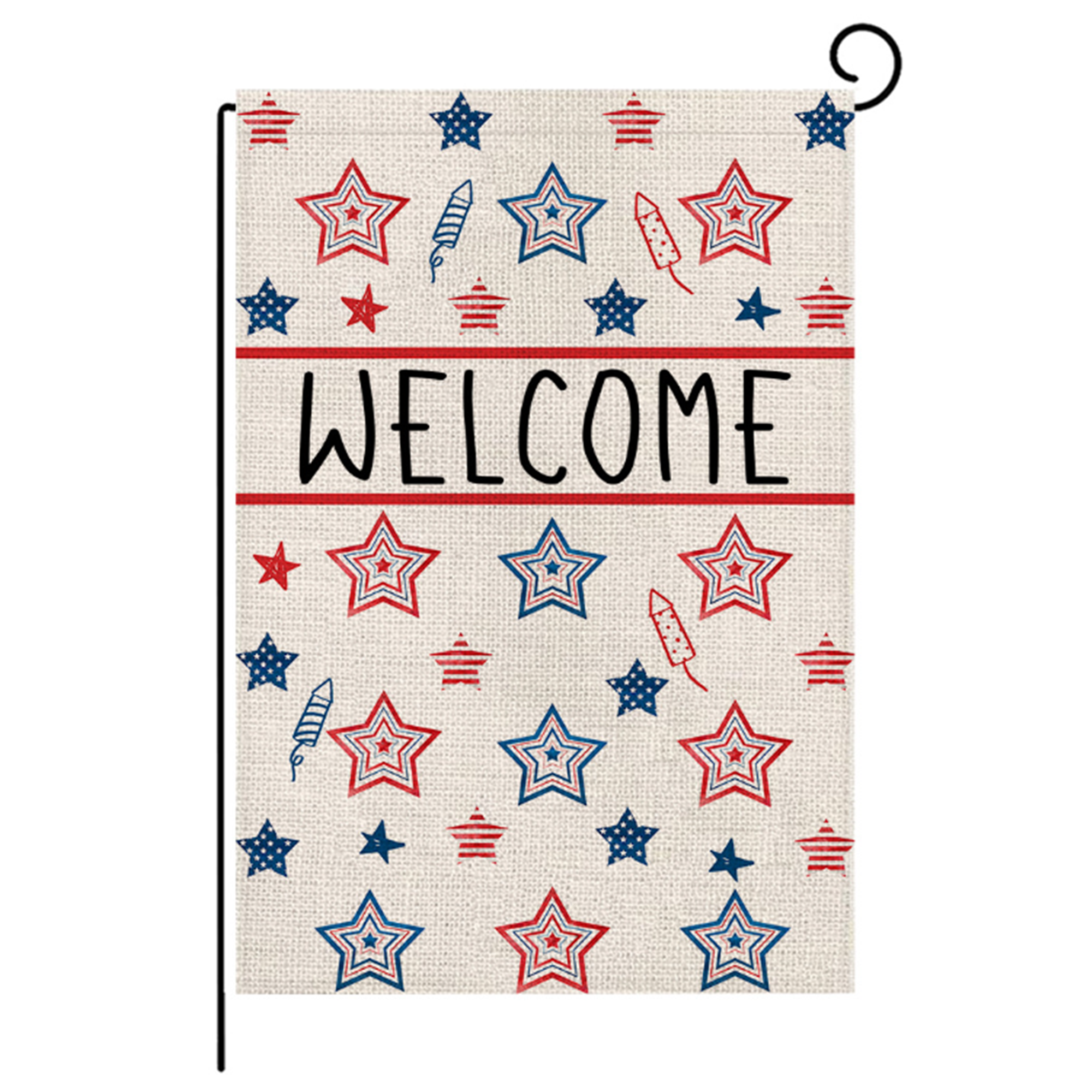 Printed Linen Polyester Decorative Flag 3
