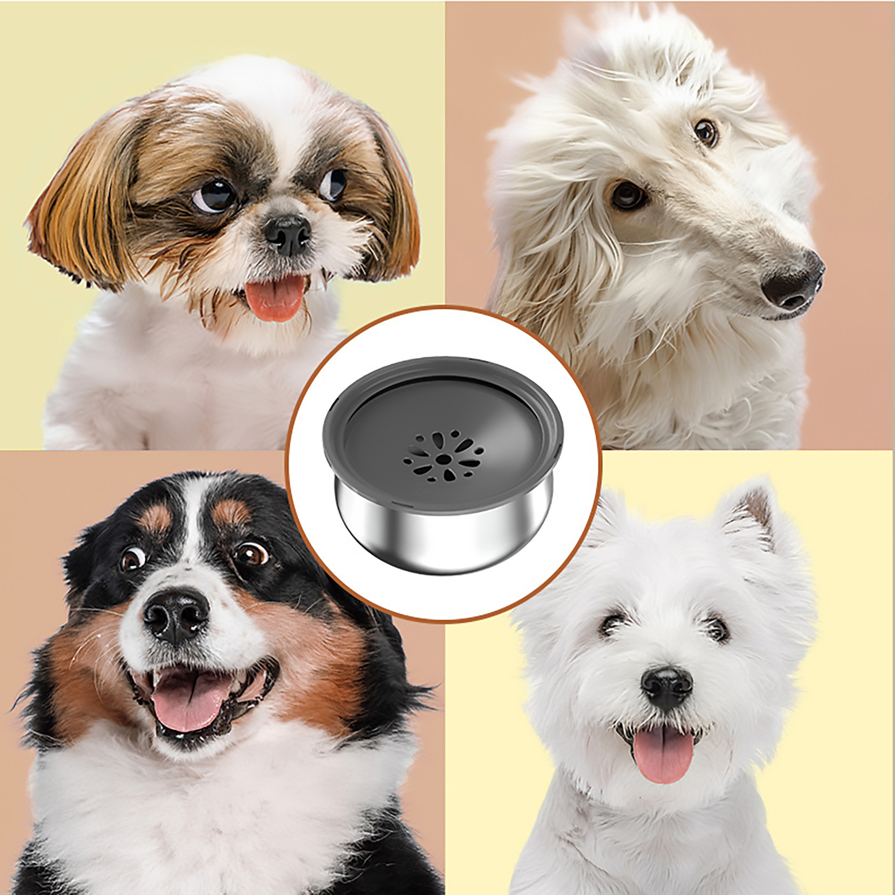 Stainless Steel Large Capacity Pet Water Bowl 6