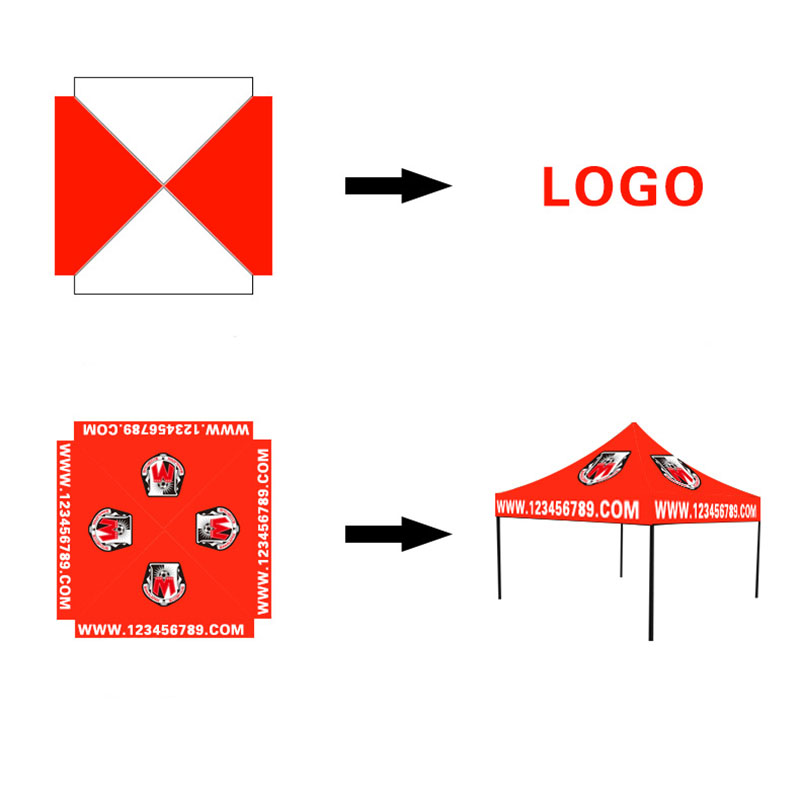 6.5' Square Canopy Tent 2
