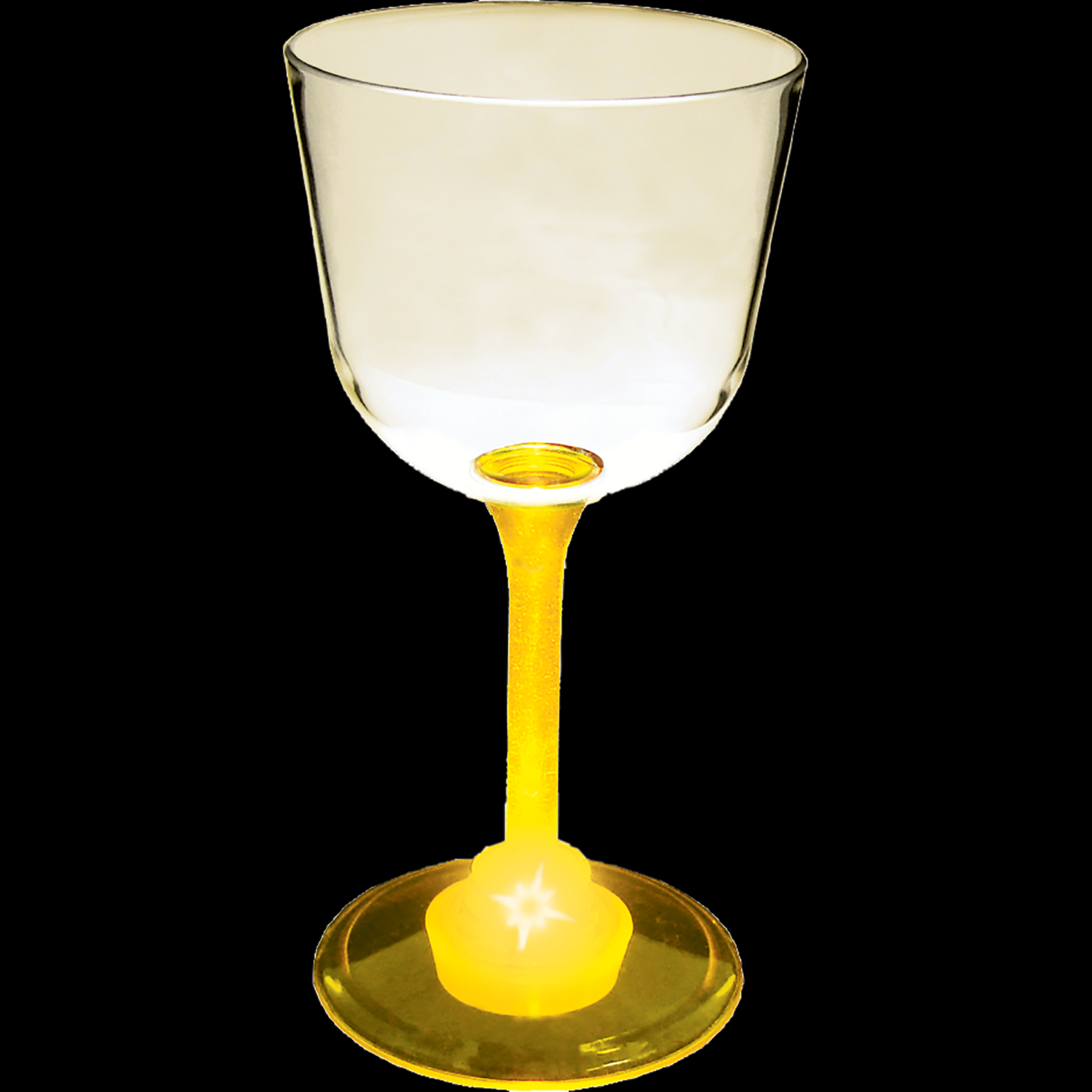 7oz Light Up Standard Stem Plastic Wine Glass