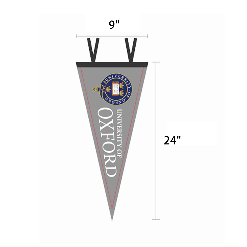 Custom Felt Pennant Banner - 9" x 24"- Decorative & Promotional 2