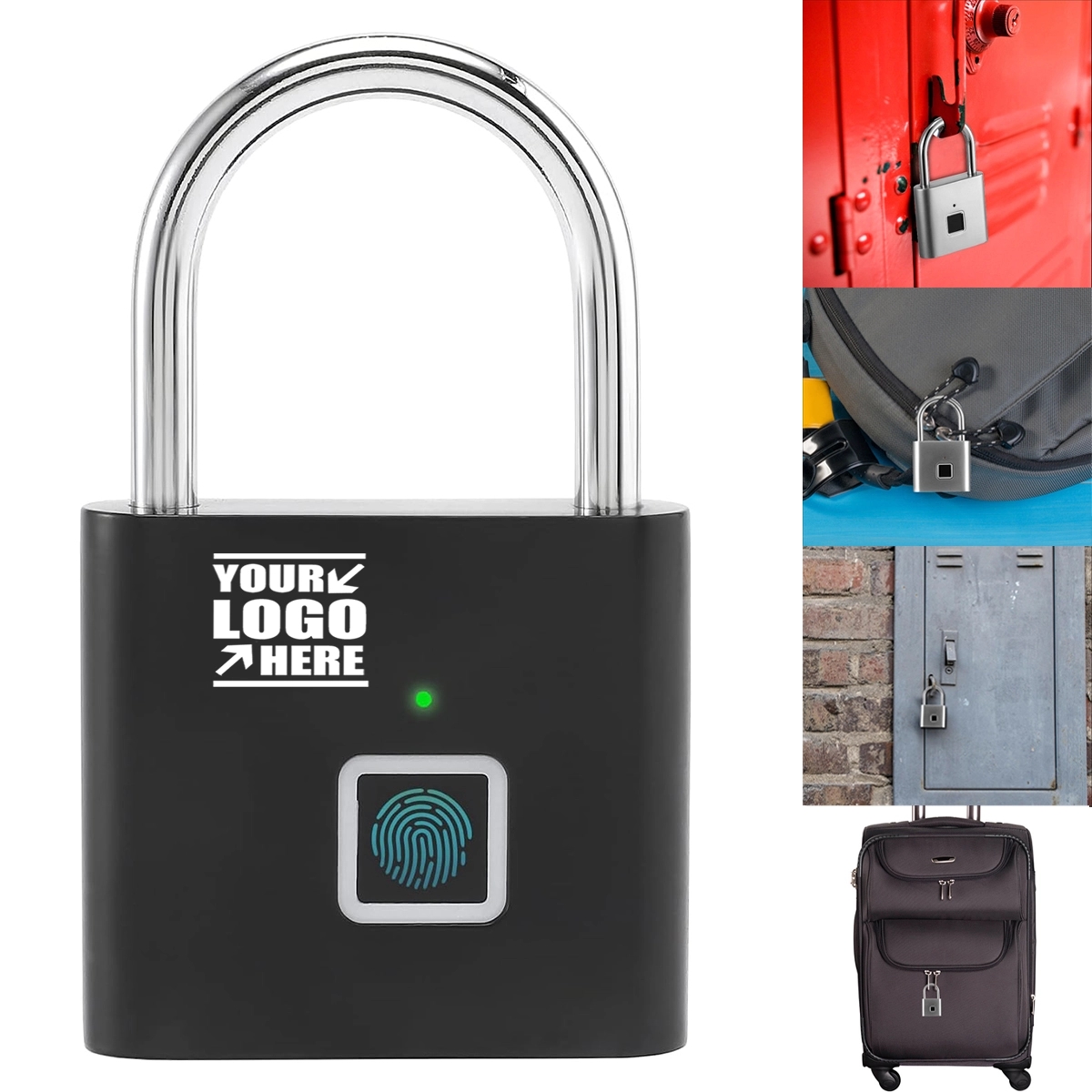 Usb Rechargeable Fingerprint Padlock 2