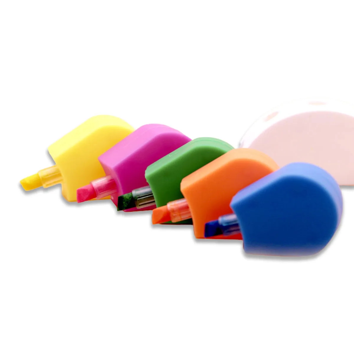 Half Flower Multi-Color Stationery Fluorescent Pen 5