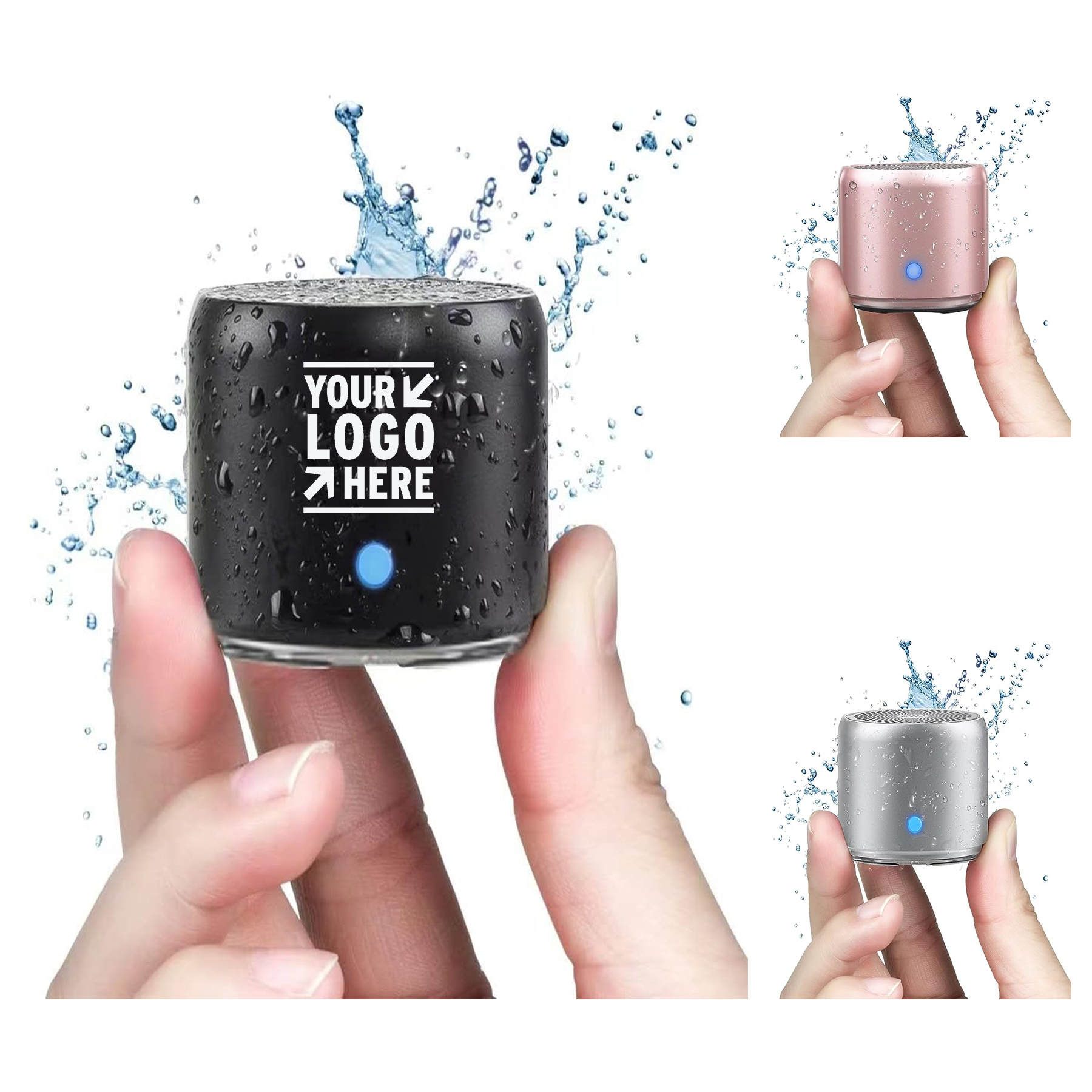 IP67 Waterproof Brief Design Custom Bass Radiator Travel Case Packed Portable Bluetooth Speaker 2