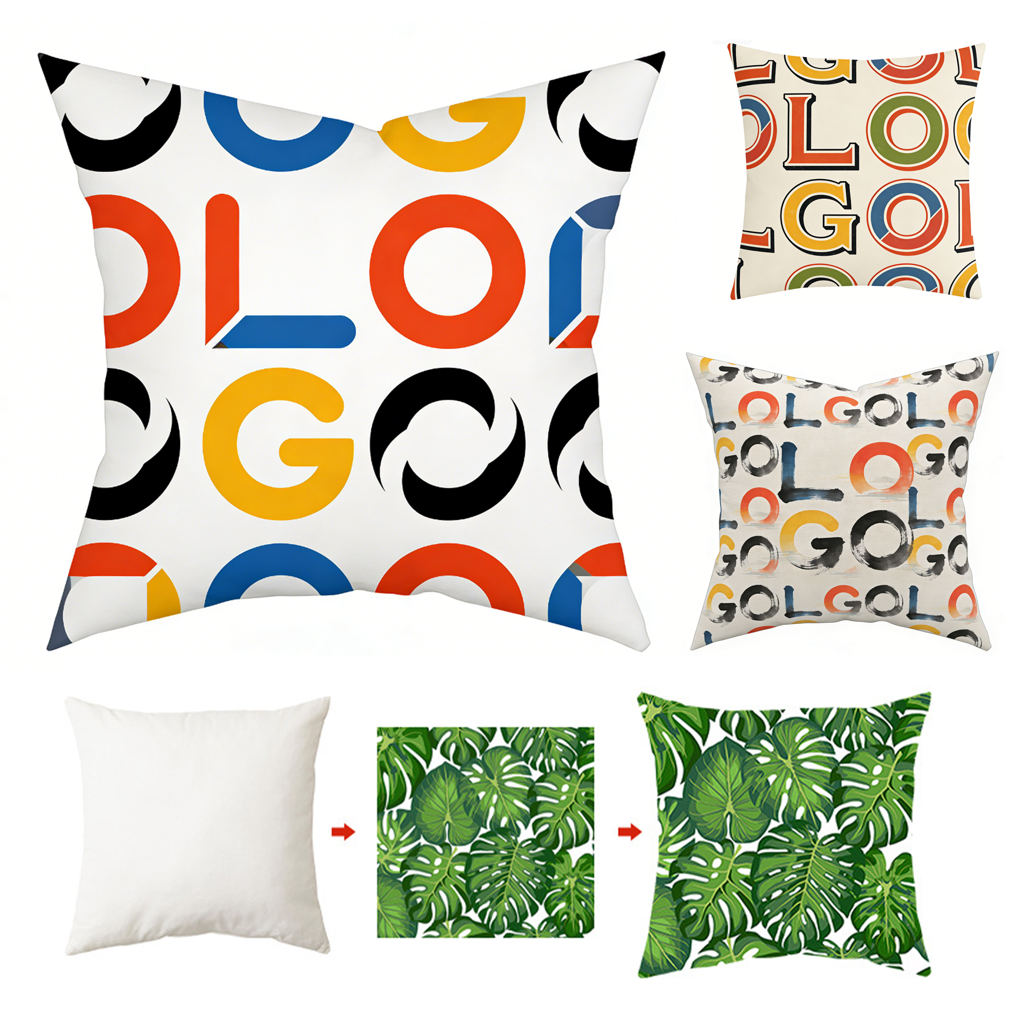 Double-Sided Full-Color Printed Pillow (Includes Stuffing) MOQ 20 2