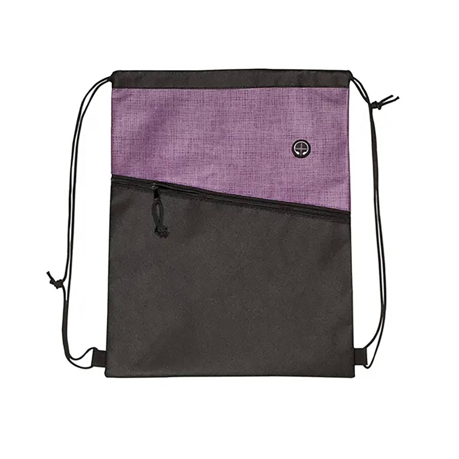 Heathered Non-Woven Drawstring Backpack 7