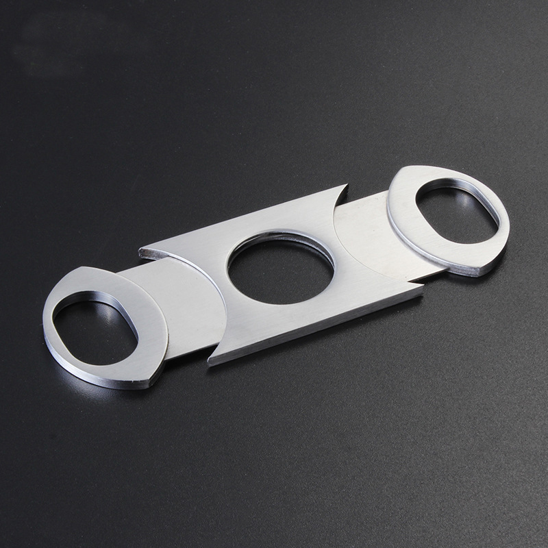 3D Laser Engraved Stainless Steel Hand Cigar Cutter 3