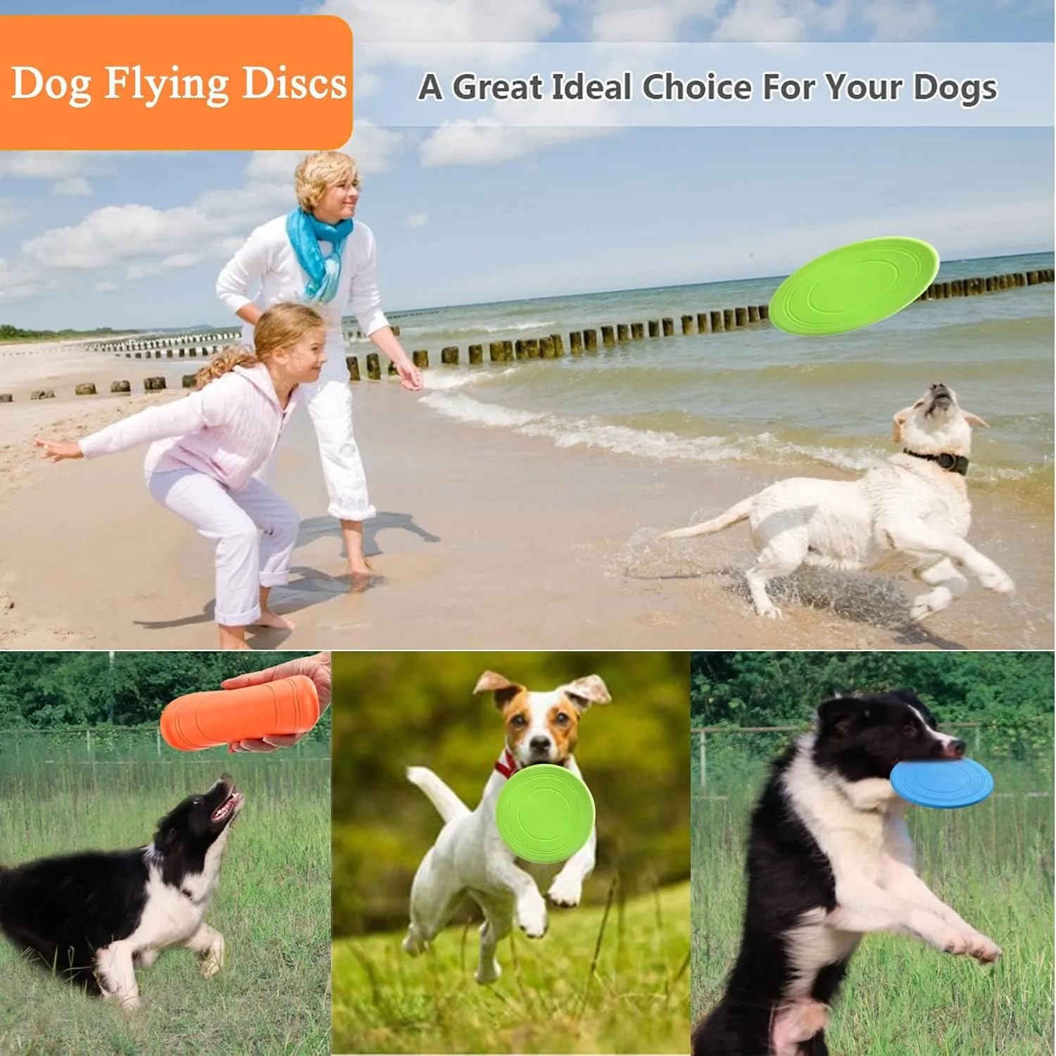 Soft Rubber Interactive Lightweight Flying Disc 6