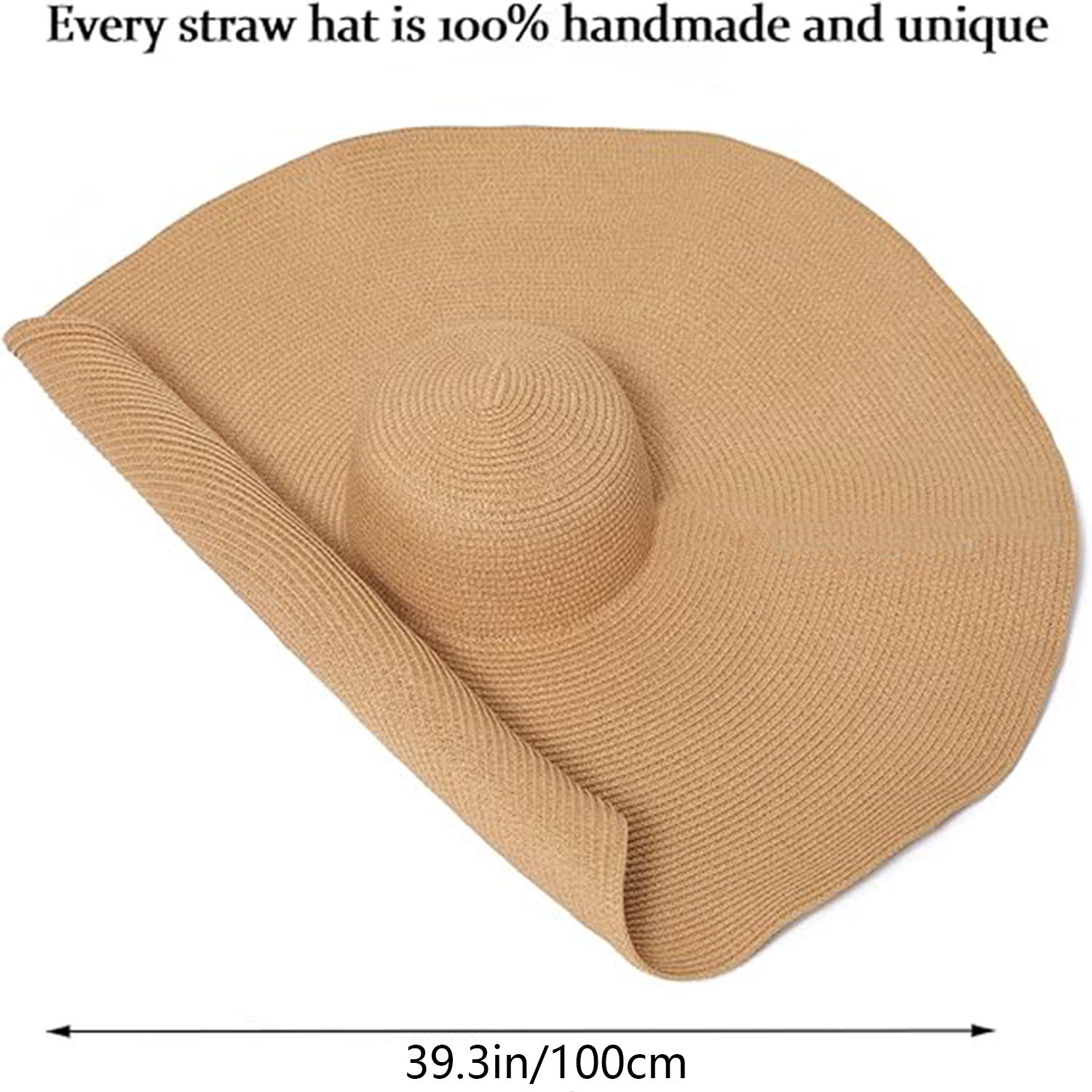 Women's straw hat with sunscreen for beach tourism 2
