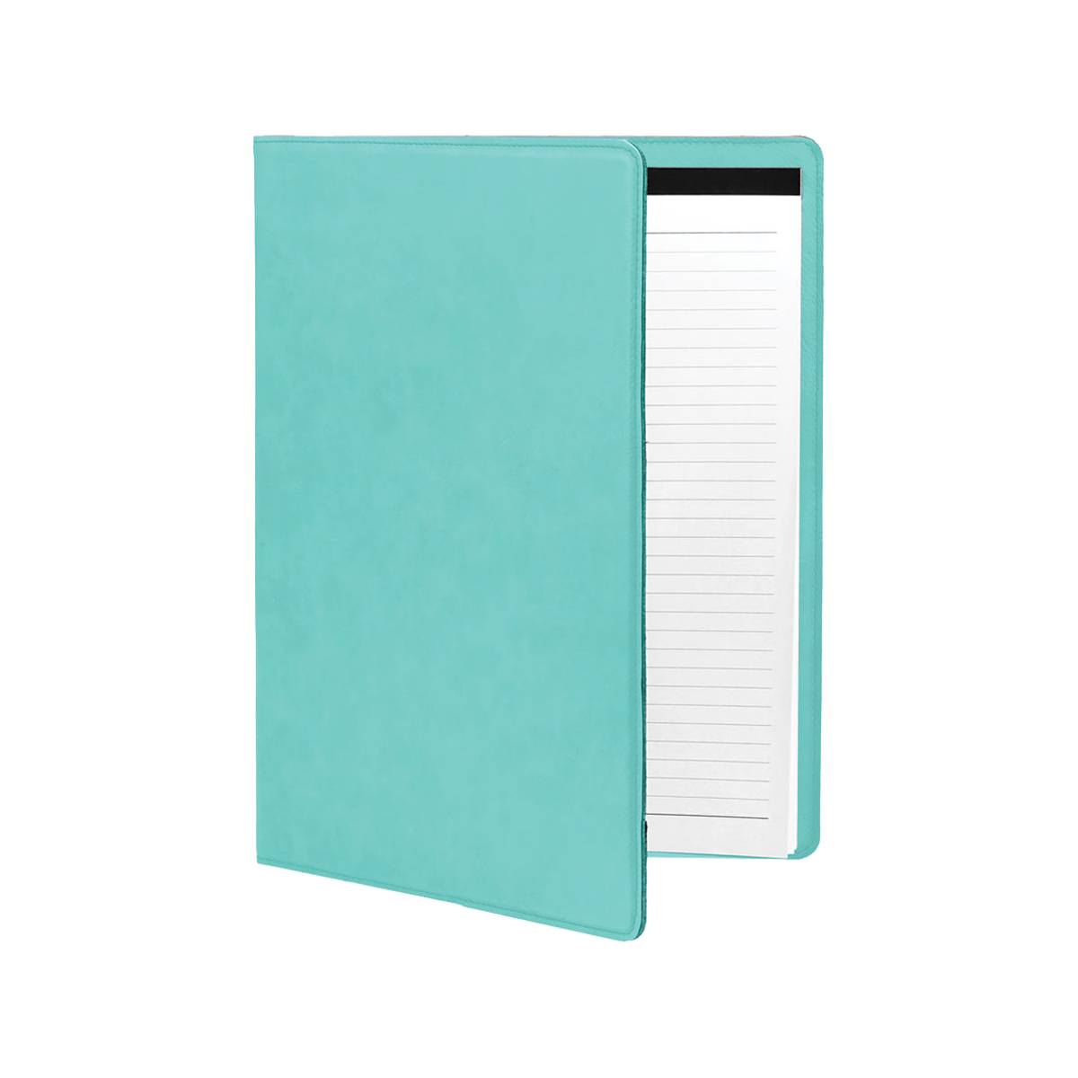 7" x 9" Leatherette Teal Portfolio 3
