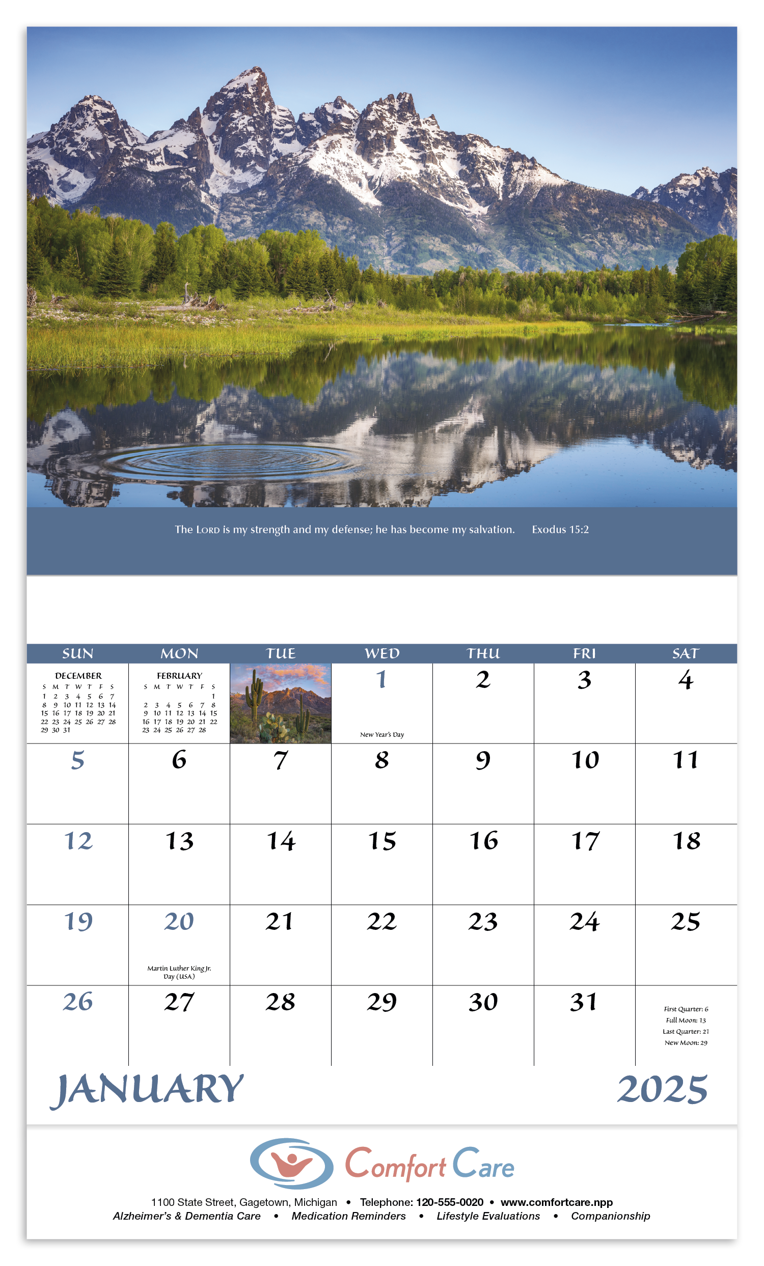 Good Value™ Eternal Word - Stapled Calendar 18