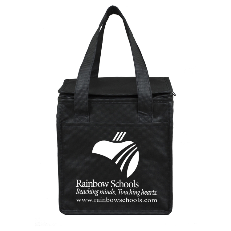 8"W x 8-1/2"H x 6"Gusset - "SUPER FROSTY" Insulated Food Delivery Bag – Lunch Size Tote 6