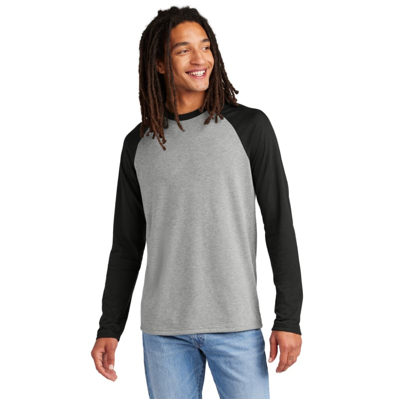 AllMade Unisex Tri-Blend Long Sleeve Colorblock Raglan 22