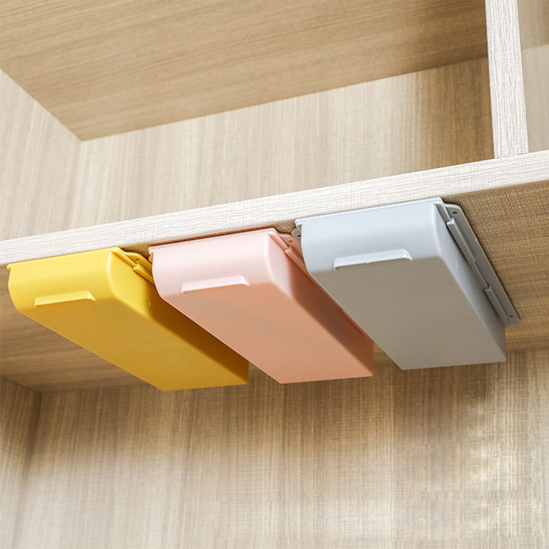 Under-Desk Hidden Pull-Out Storage Box 3