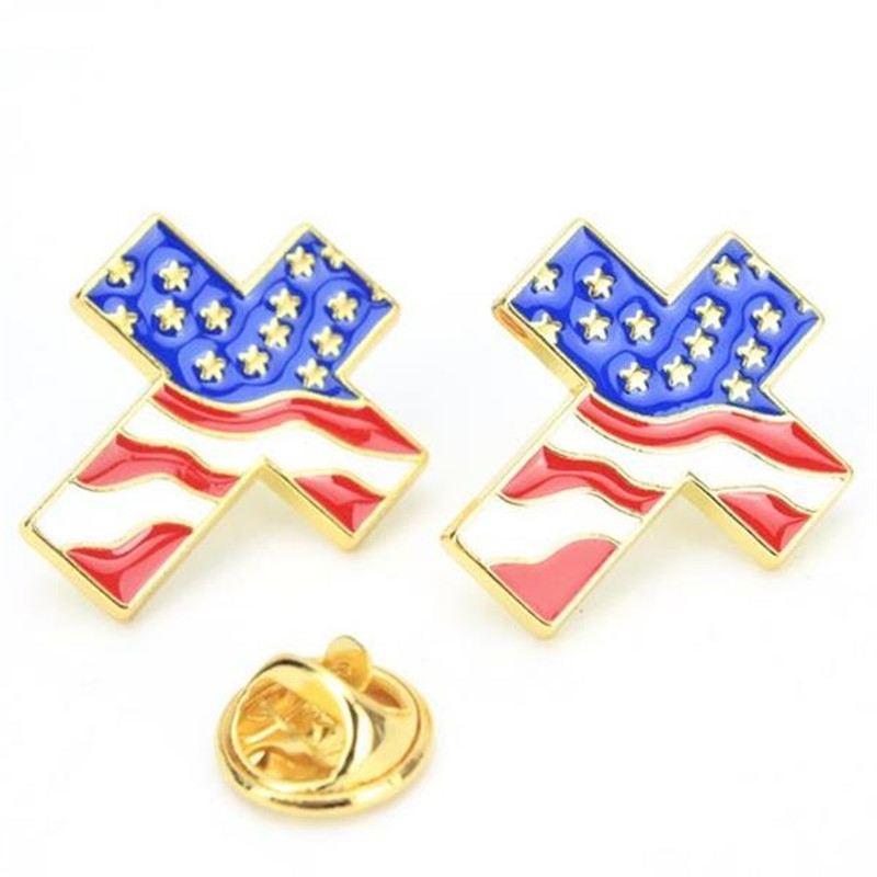 Metal Cross Lapel Pin Badges for Christian 3