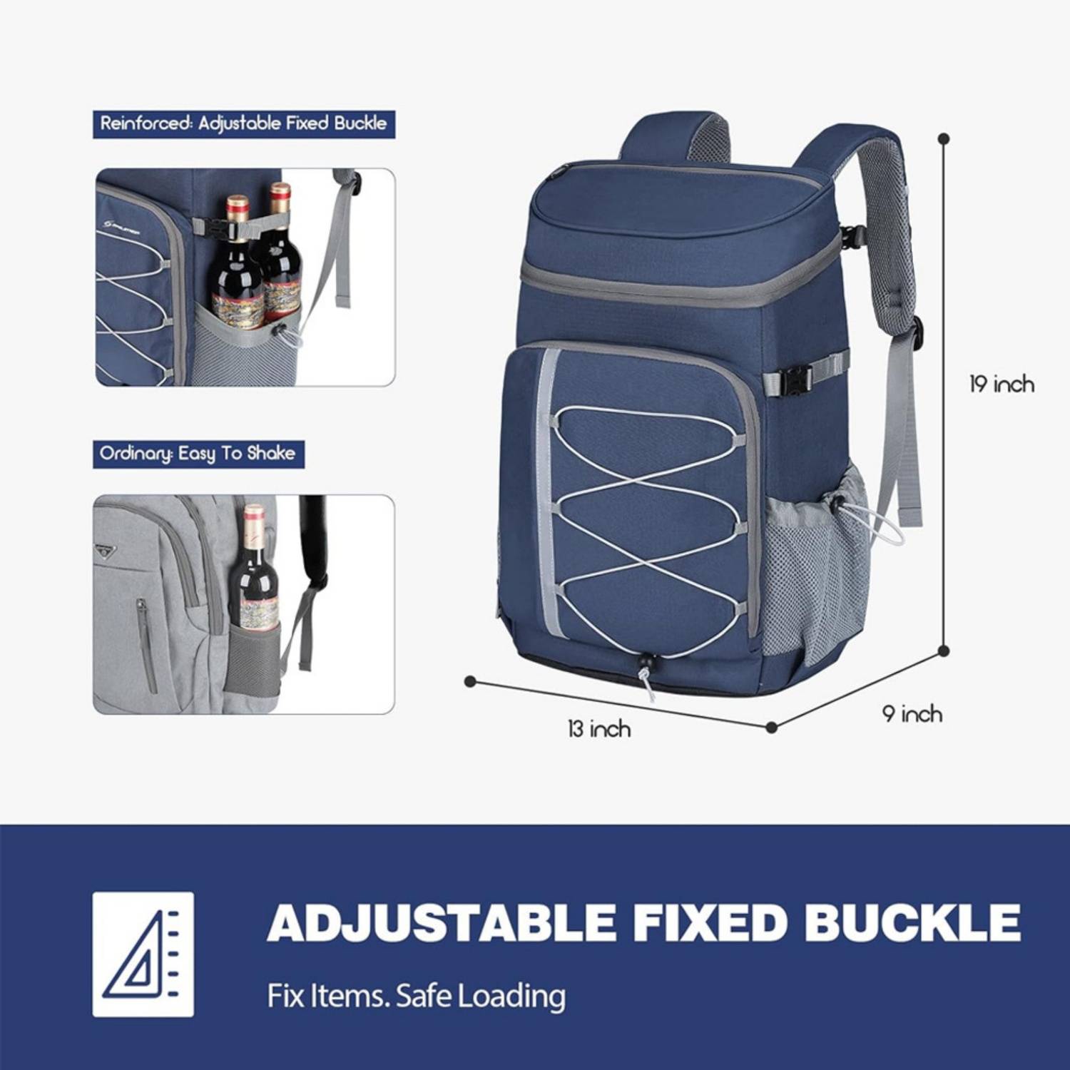 35L Oxford Insulated Cooler Backpack for Travel 3