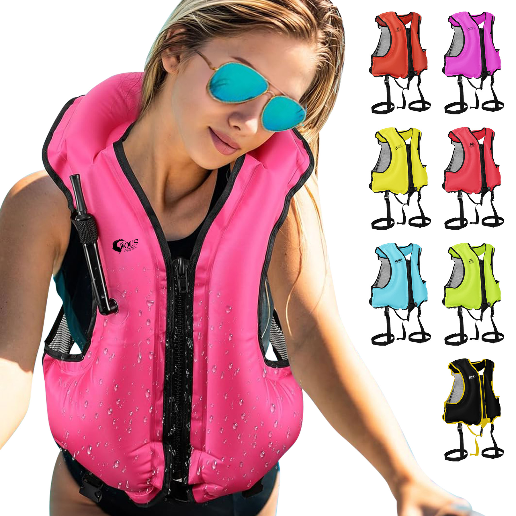 Portable Inflatable Swim Vest Jackets 3